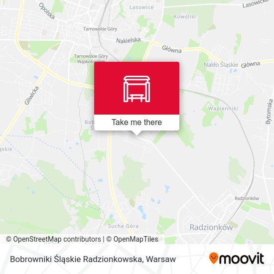 Bobrowniki Śląskie Radzionkowska map