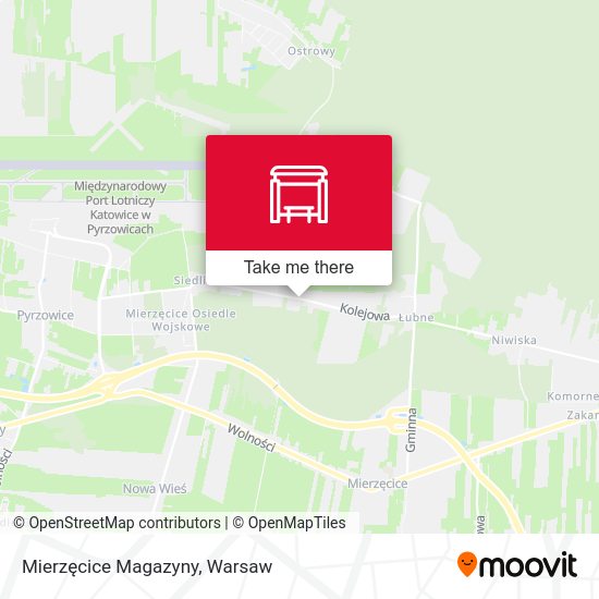 Mierzęcice Magazyny map