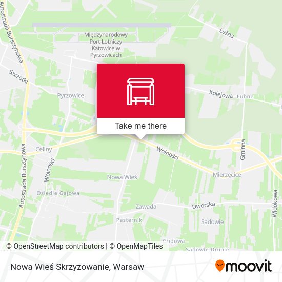 Nowa Wieś Skrzyżowanie map