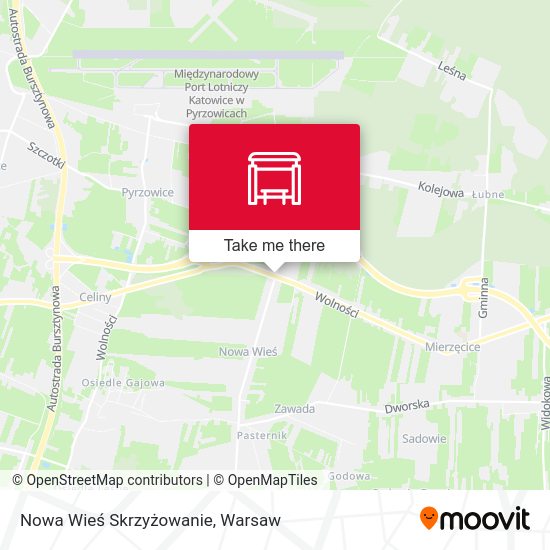 Nowa Wieś Skrzyżowanie map