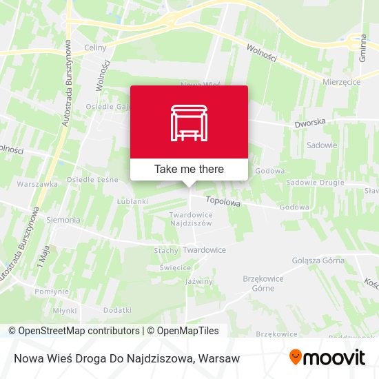 Nowa Wieś Droga Do Najdziszowa map