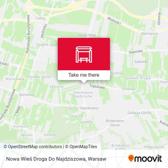 Nowa Wieś Droga Do Najdziszowa map