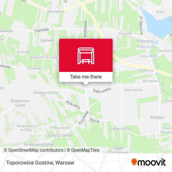 Toporowice Gostów map