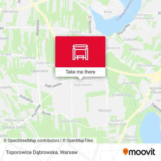 Карта Toporowice Dąbrowska
