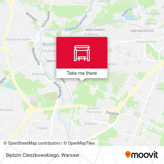 Карта Będzin Cieszkowskiego