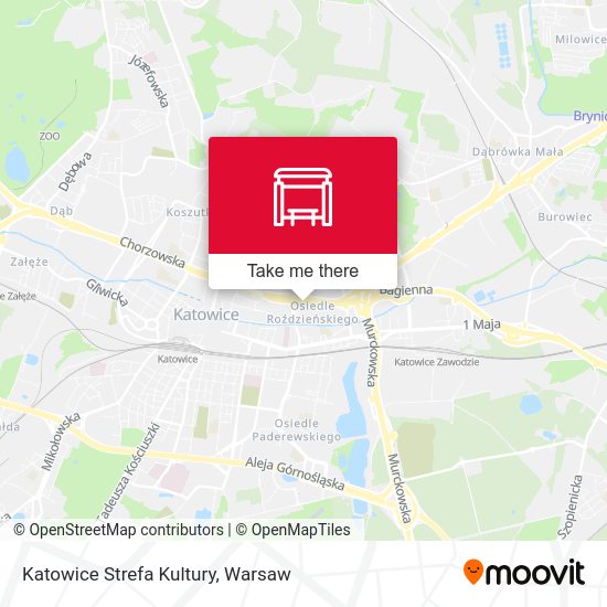 Katowice Strefa Kultury map