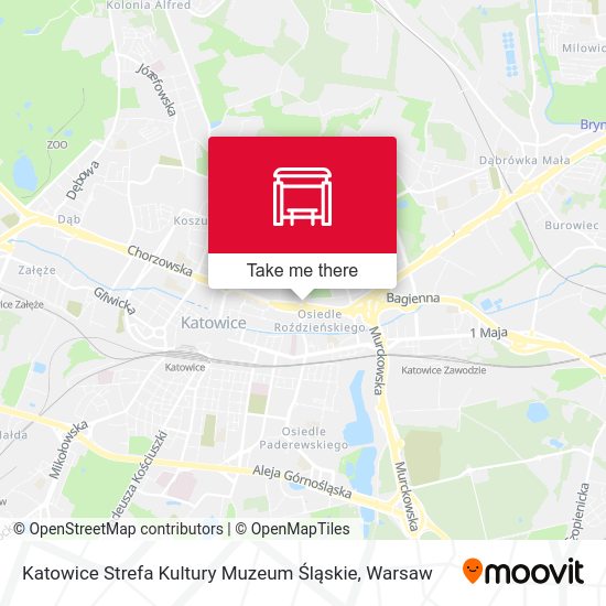 Карта Katowice Strefa Kultury Muzeum Śląskie