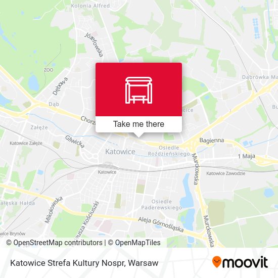 Карта Katowice Strefa Kultury Nospr