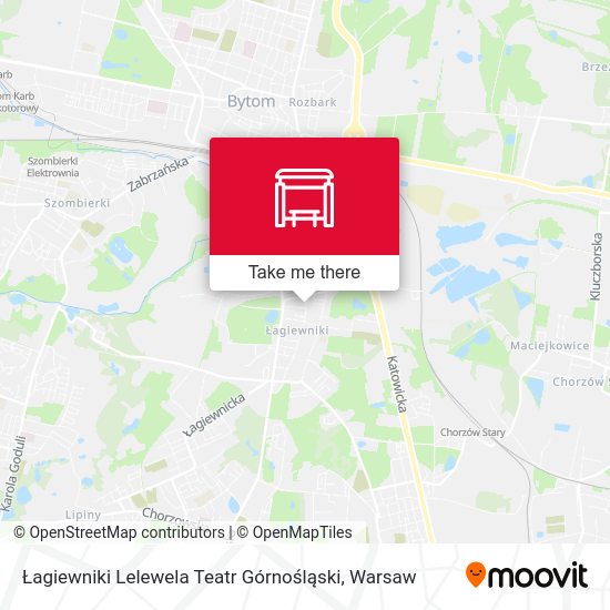 Łagiewniki Lelewela Teatr Górnośląski map