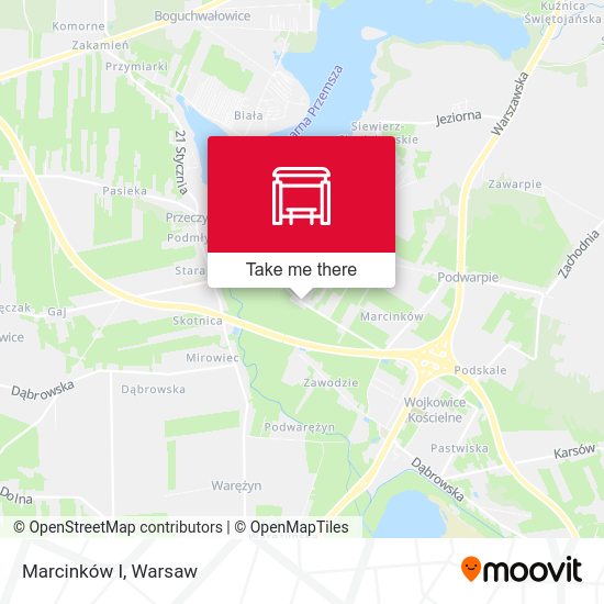 Marcinków I map