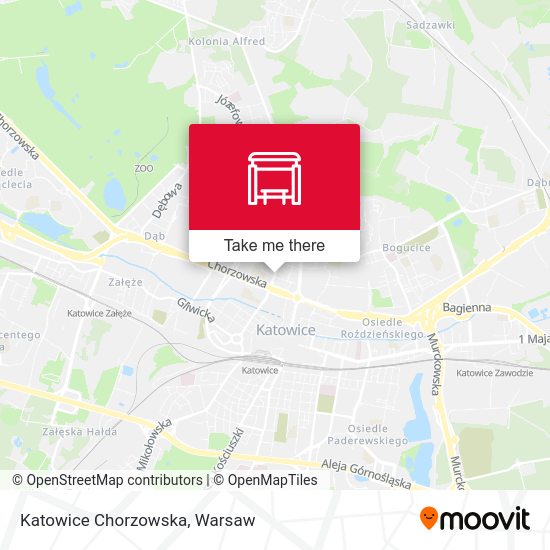 Katowice Chorzowska map