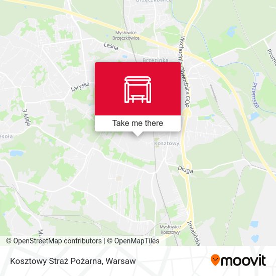 Kosztowy Straż Pożarna map