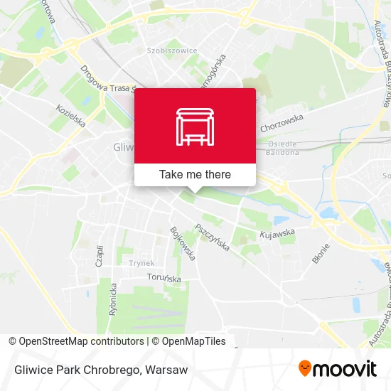 Карта Gliwice Park Chrobrego