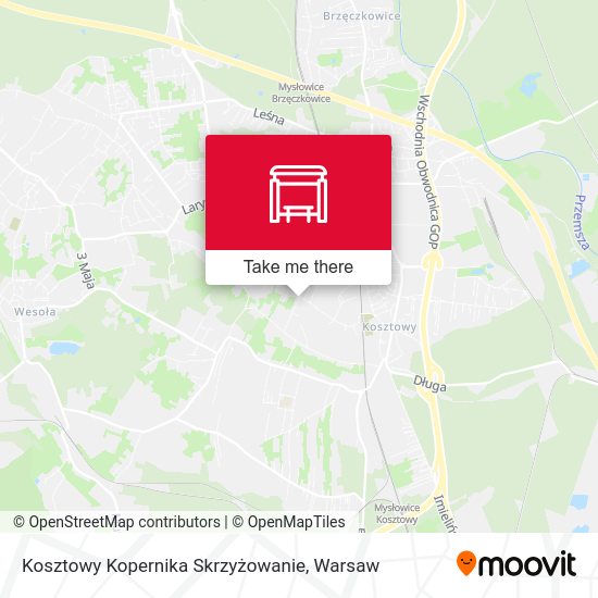 Карта Kosztowy Kopernika Skrzyżowanie