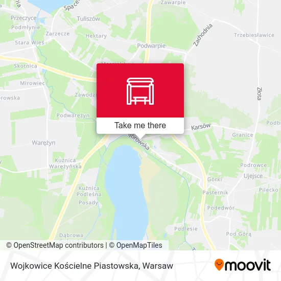 Карта Wojkowice Kościelne Piastowska