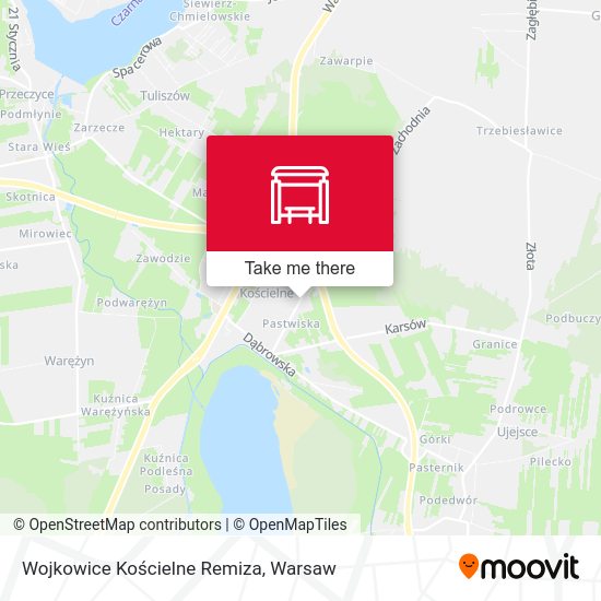 Wojkowice Kościelne Remiza map