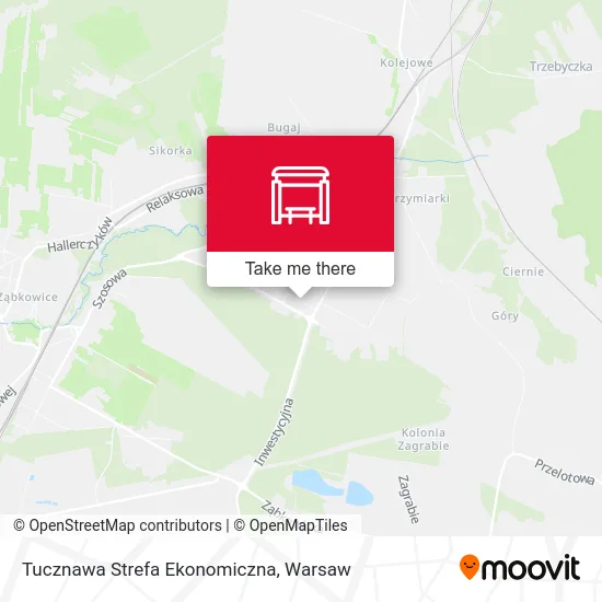 Карта Tucznawa Strefa Ekonomiczna