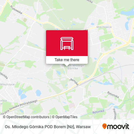 Os. Młodego Górnika POD Borem [Nż] map