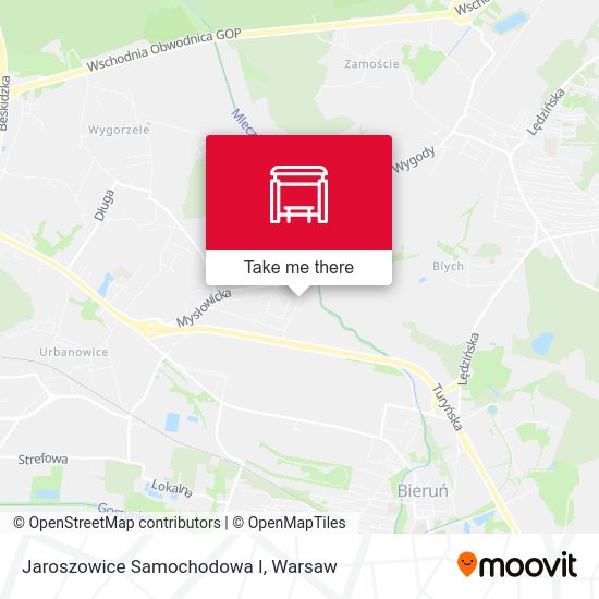 Jaroszowice Samochodowa I map