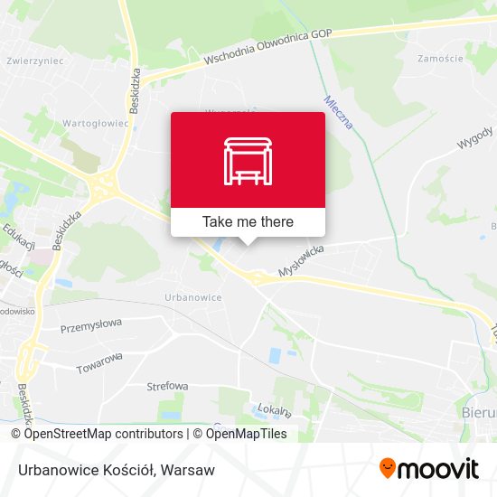 Urbanowice Kościół map