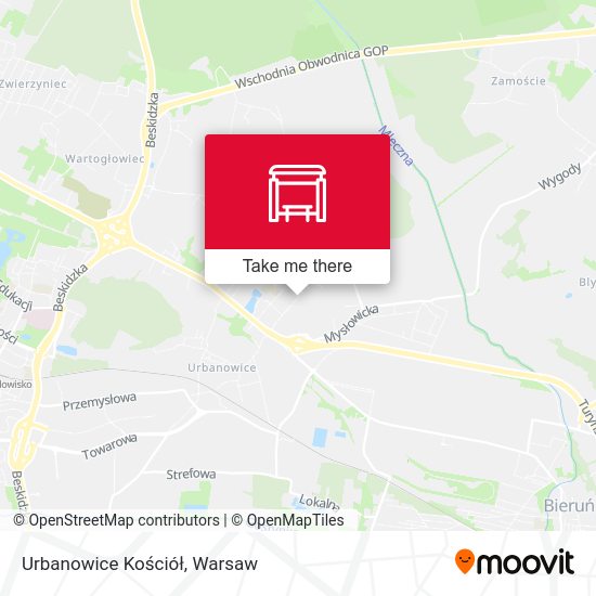 Карта Urbanowice Kościół