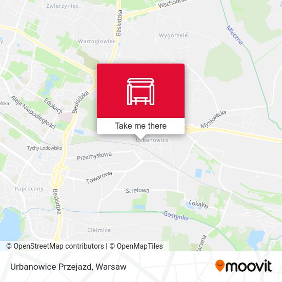 Карта Urbanowice Przejazd