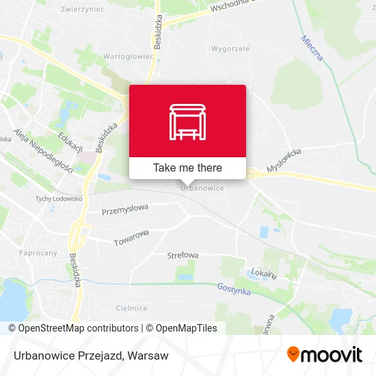 Карта Urbanowice Przejazd