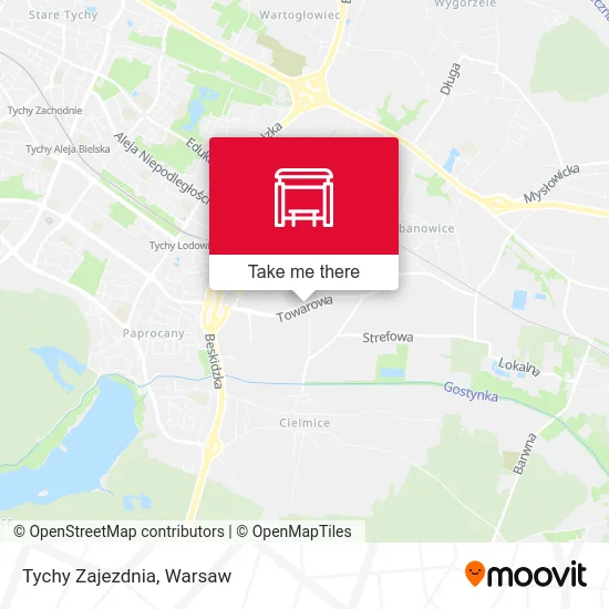 Карта Tychy Zajezdnia