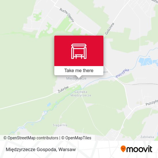 Międzyrzecze Gospoda map