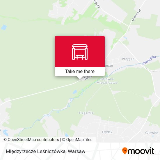 Międzyrzecze Leśniczówka map