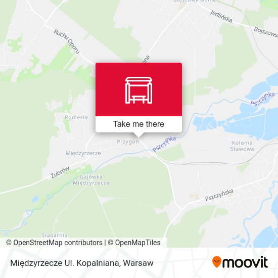 Międzyrzecze Ul. Kopalniana map