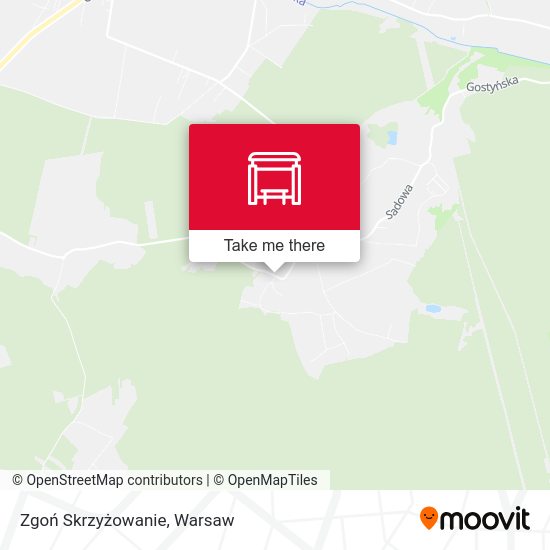 Zgoń Skrzyżowanie map