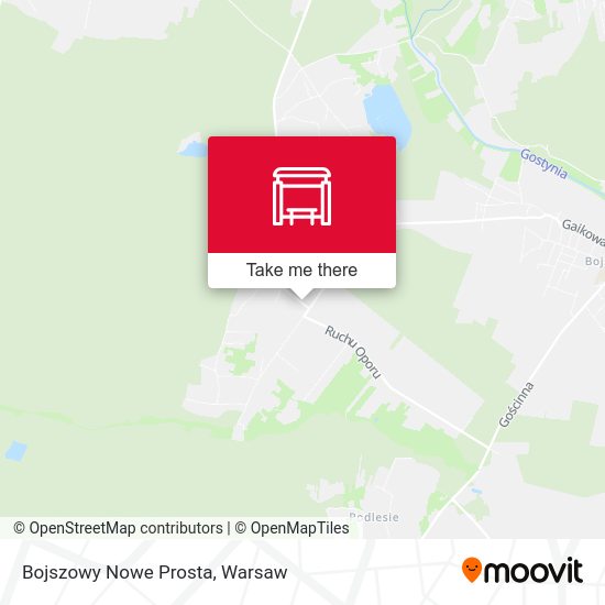 Bojszowy Nowe Prosta map