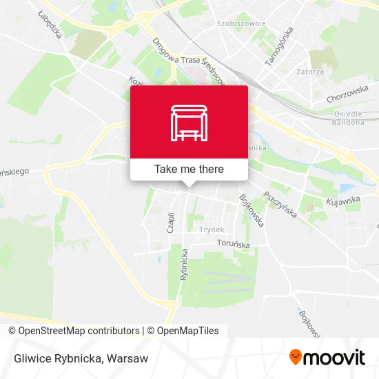 Карта Gliwice Rybnicka