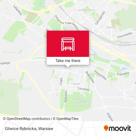 Карта Gliwice Rybnicka