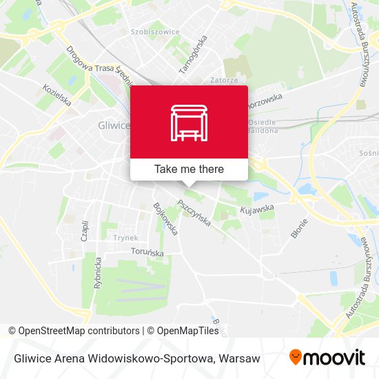 Gliwice Arena Widowiskowo-Sportowa map