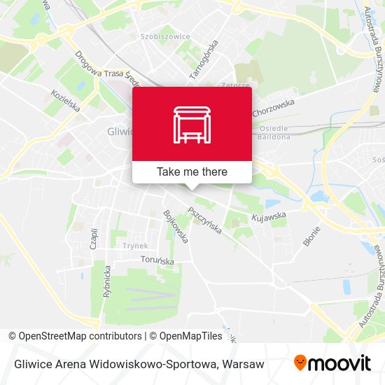 Gliwice Arena Widowiskowo-Sportowa map