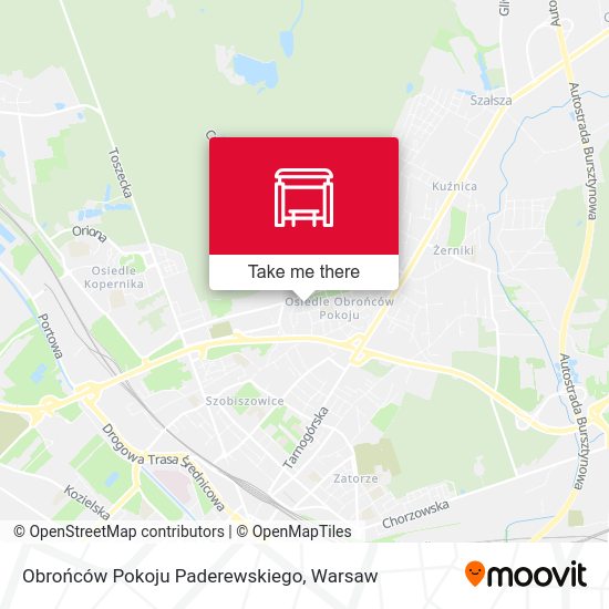 Obrońców Pokoju Paderewskiego map