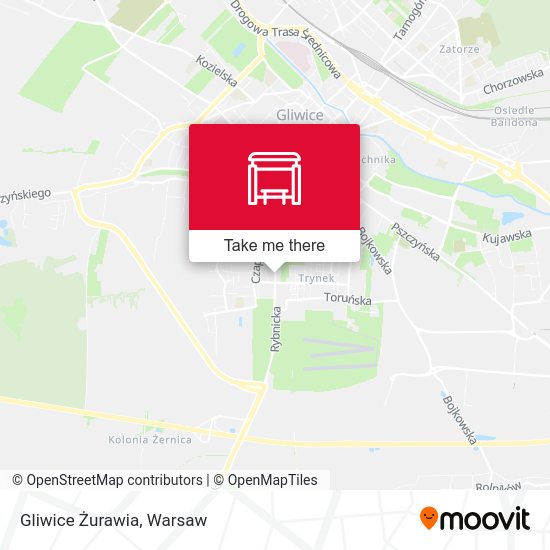 Gliwice Żurawia map