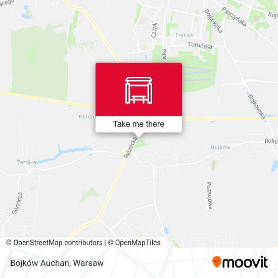 Bojków Auchan map