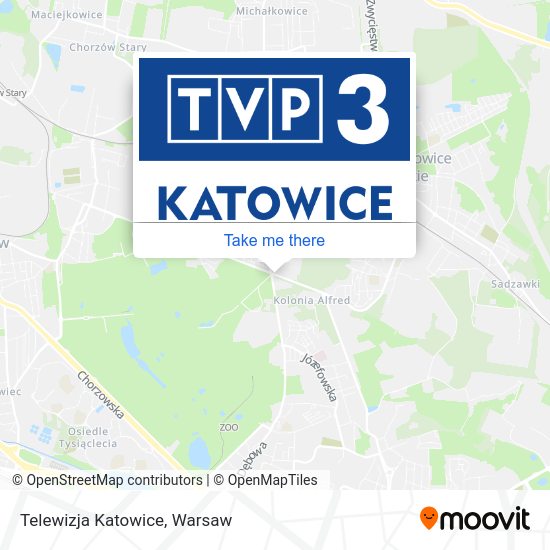 Telewizja Katowice map