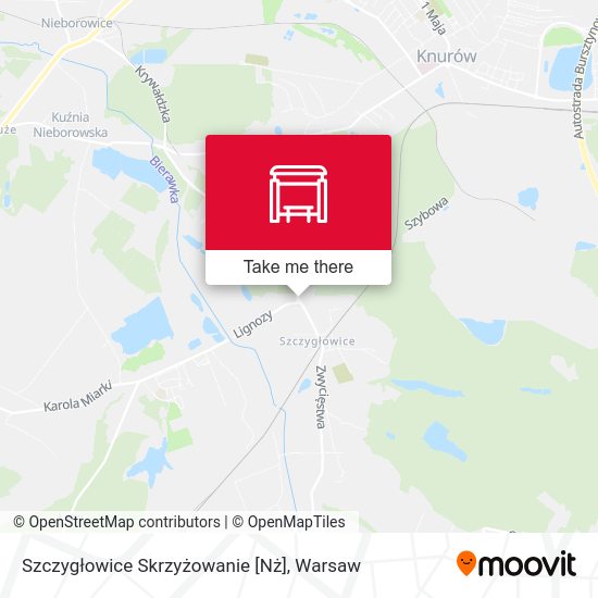 Карта Szczygłowice Skrzyżowanie [Nż]