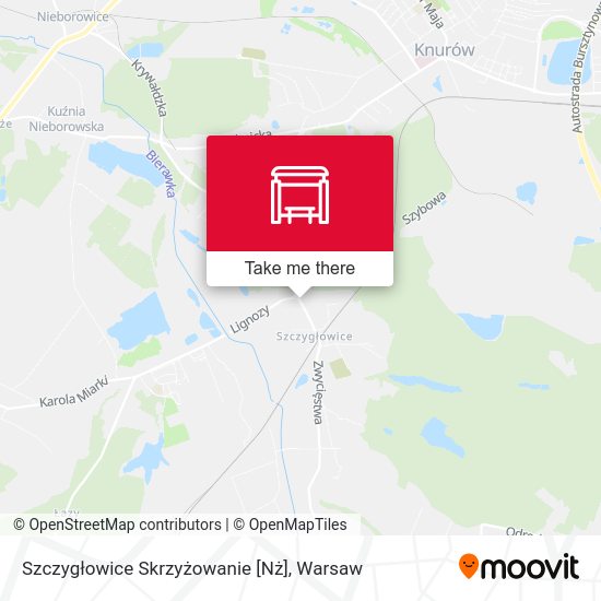 Карта Szczygłowice Skrzyżowanie [Nż]