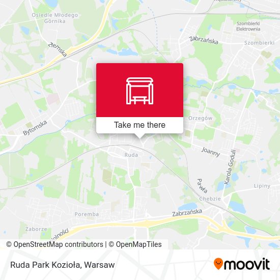 Ruda Park Kozioła map