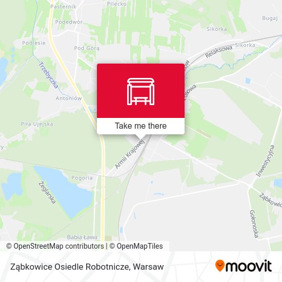 Ząbkowice Osiedle Robotnicze map