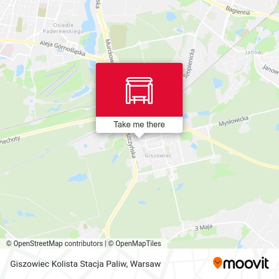 Giszowiec Kolista Stacja Paliw map