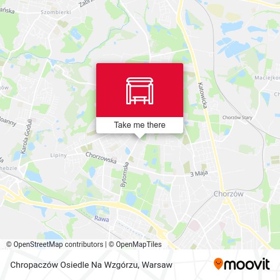 Chropaczów Osiedle Na Wzgórzu map