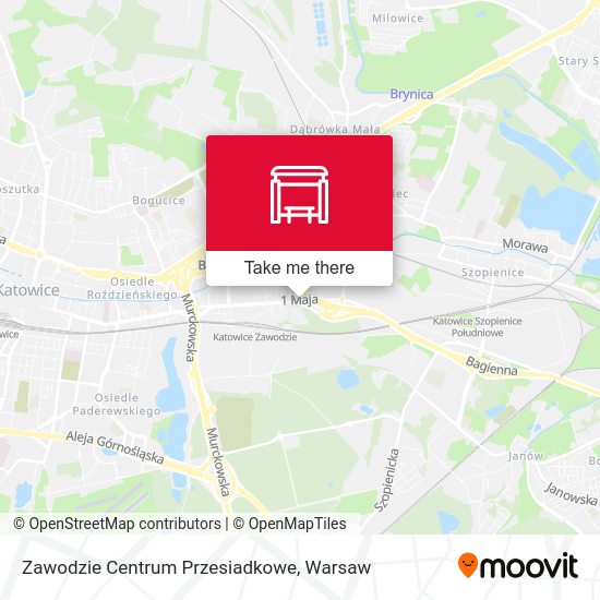 Карта Zawodzie Centrum Przesiadkowe