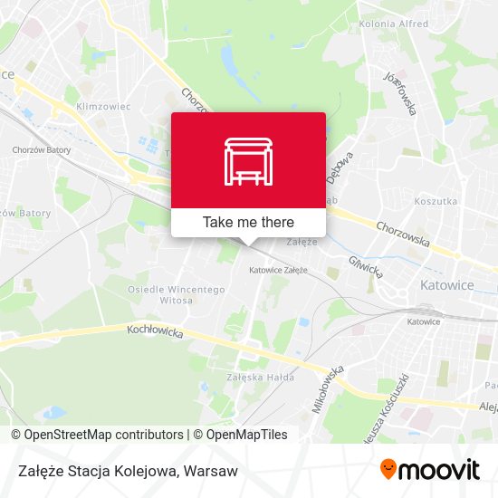 Załęże Stacja Kolejowa map