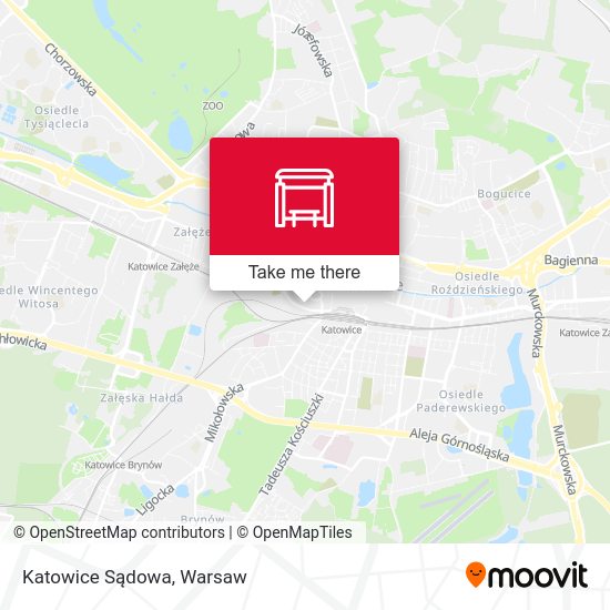 Katowice Sądowa map